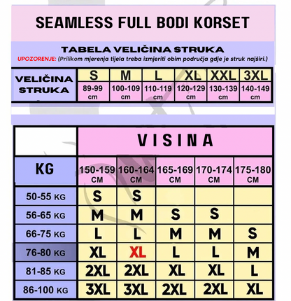 Seamless Full Bodi Korzet