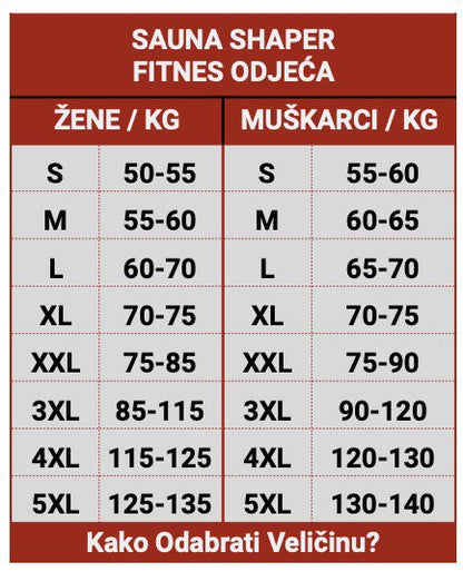 Sauna Tajice i Potkosulja Komplet